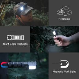 Headlamp 2100lm 18650 EDC USB C Rechargeable with Power Bank Flashlight SST40 LED Torch with Magnetic for Camping
