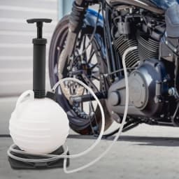 6L/1.58gal Manual Transmission Fluid Pump 2m Hose 3 Extension Tubes Fluid Extractor PE Material for Auto Transmission Mess-Free