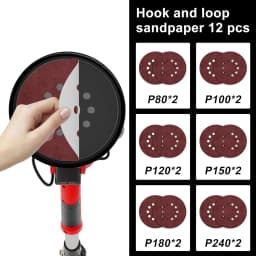 750W Drywall Sander Variable Grinding Machine 7 Speed Electric Drywall Sander Foldable Sheetrock with Telescope Handle Sander