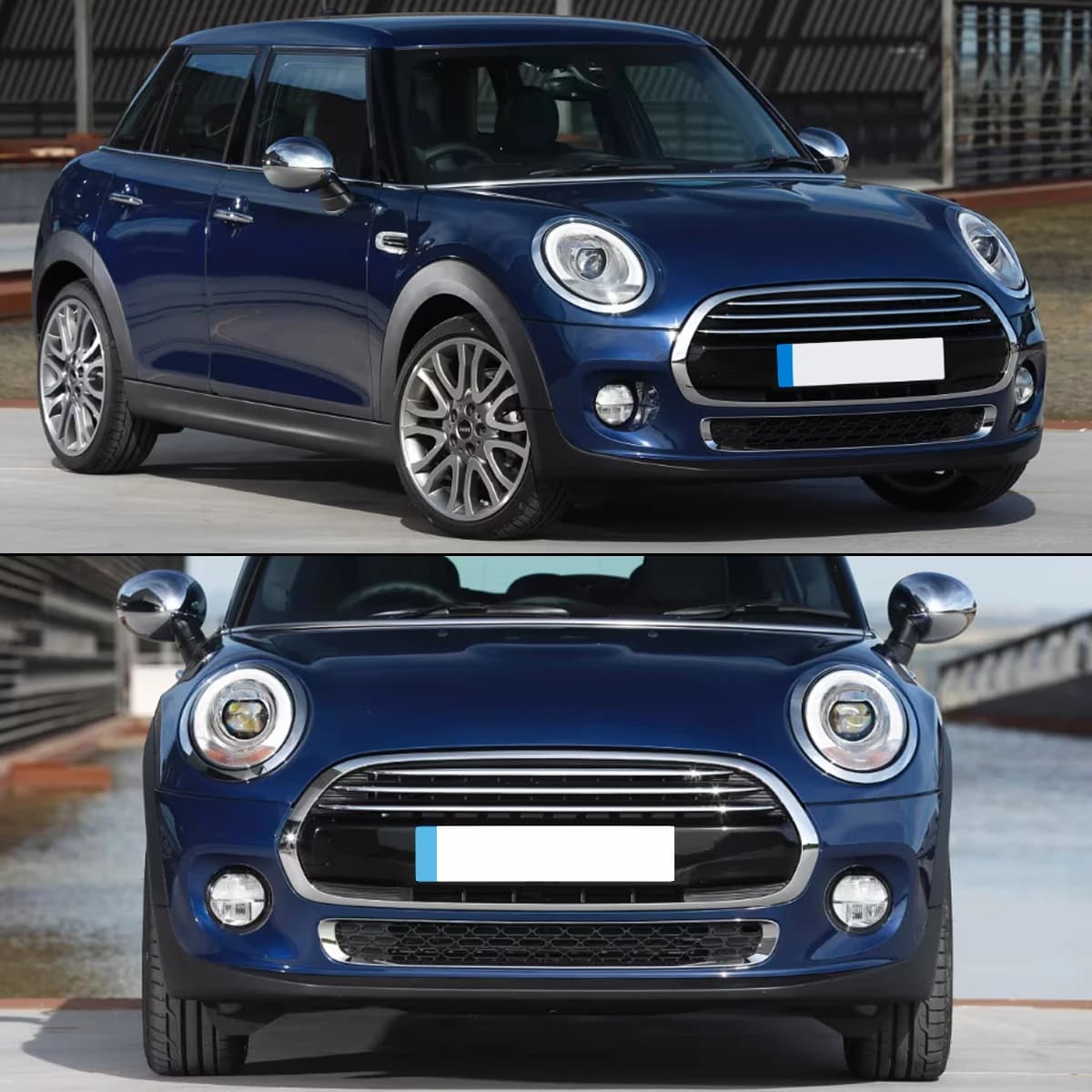 51117337793 Front Bumper Face Bar Grille Front Lower for 2014 2015 2016 2017 2018 2019-2021 Mini Cooper F55 F56 F57 Gloss Black