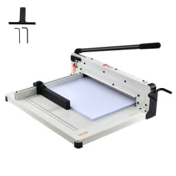 SucceBuy 12"/17'' Industrial Commercial Paper Cutter 400 Sheet Capacity Solid Steel Construction Stack for Office Home School Shop