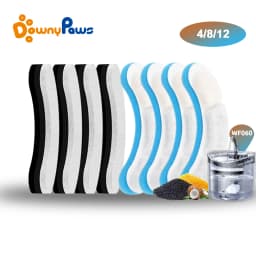 DownyPaws 4/8/12PCS Cat Water Fountain Replacement Filters for WF050/WF060 Activated Carbon Filter for Pet Auto Drinking Feeder