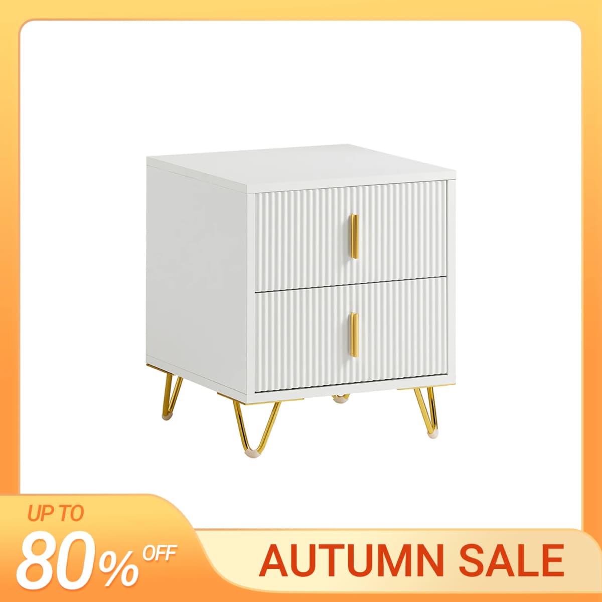 SoBuy FBT115 side table with 2 drawers for a box spring bed, sofa table, bedside table, phone table, nightstand