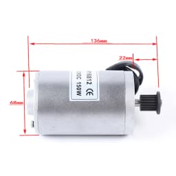 DiLiBee 150W Brushed Electric DC Motor MY6812 Brushed DC Motor 12V DC Motor 2750 RPM