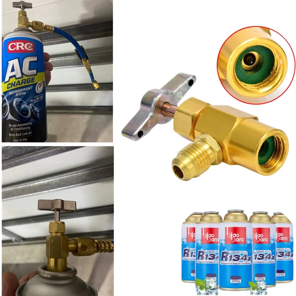 Air Conditioner Tools Freon Refrigerant Can Opener CT338 339 R12 R600A R22 R134A Open Valve r134a Refrigerante Bottle Opener