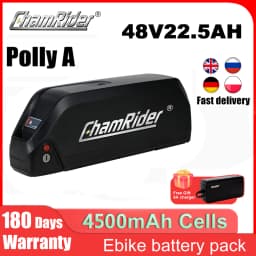 Downtube Battery Polly A Chamrider 48V Ebike Battery 21700 Cell Electric Bicycle Battery 22.5AH 50A BMS 500W 1000W