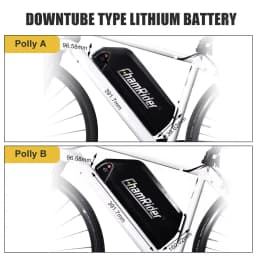 Downtube Battery Polly A Chamrider 48V Ebike Battery 21700 Cell Electric Bicycle Battery 22.5AH 50A BMS 500W 1000W