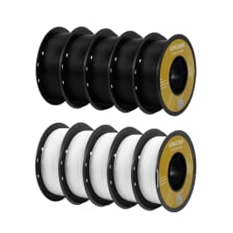 22LBS PLA PETG Filament 1.75mm Dimensional Accuracy+/-0.03mm Black White Grey Multicolor 3D Printer Materials for FDM 3D Printer