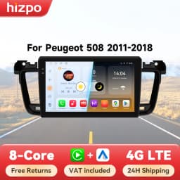 Hizpo Car Intelligent Systems Radio For Peugeot 508 508SW 2011 - 2018 Wireless CarPlay Android Auto Multimedia No 2 DIN 2din DVD