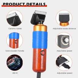 200W Electric Scissors, Home Carpet Tufting Scissors, DIY Trimming Tools, 100V-240V Electric Pet Scissors,Low Noise Dog Clippers