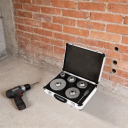 Concrete Drill Bits Set Ø 40 / 68 / 80 / 100 / 120 mm with SDS-Plus Adapter