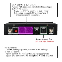 FREEBOSS TFT Screen 2 Way UHF Wireless Microphone Adjustment Frequency Handheld Transmitter Professional 40m for Stage FB-U86