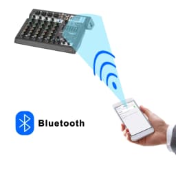 FREEBOSS 99 Effects 7 Band EQ Audio Sound Mixer 6 Channels Bluetooth USB Play Record Mixing Console for DJ Studio Karaoke AG-TD6