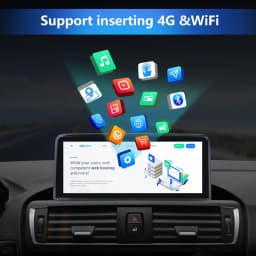 Wireless Carplay Android Auto Car Radio Multimedia Player For BMW 1Series E81 E82 E87 E88 Head Unit Touch Screen Rear Camera GPS