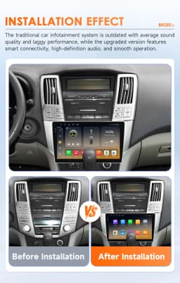 Hizpo 9" Android Car Radio For Lexus RX300 RX330 RX350 RX400H 2003-2009 Auto Stereo Multimedia Player GPS Navigation Carplay DSP