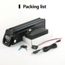 EU Stock 36V Ebike Battery Silver Fish 17.5AH 13Ah Lithium 18650 Cells Pack for Electric Bicycle 200W 350W 500W Hub Motor Kit 5-7 Days