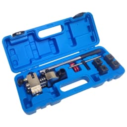 45 Degree Professional Brake pipe Flaring Tool Kit for Single, Bubble, and Double tube rolling , 3/16", 1/4", 5/16", 3/8"