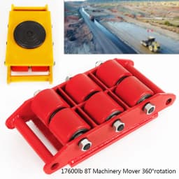 6/8/12 Ton Machinery Roller Mover Machine Dolly Skate Cargo Trolley Heavy Duty