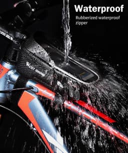 WEST BIKING Bicycle Bag High Quality EVA Waterproof Top Tube Bike Bag Touchscreen Cell Mobile Phone Bag 6.5 inch Phone Case