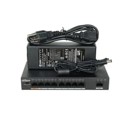 Dahua DH-S4500C-8ET1ET-DPWR 8-Port PoE Switch (Unmanaged), Support IEEE802.3af, IEEE802.3at Standard, POE Network Switch