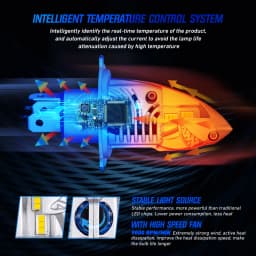 NOVSIGHT LED H4 Car Lights 9003 HB2 Hi/Lo Car Headlight Bulbs Mini Car 1:1 Design 70W 12000LM 6000K 12V Plug and Play Auto Lamp
