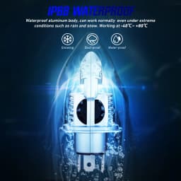 NOVSIGHT LED H4 Car Lights 9003 HB2 Hi/Lo Car Headlight Bulbs Mini Car 1:1 Design 70W 12000LM 6000K 12V Plug and Play Auto Lamp