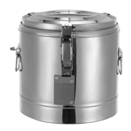 10L Insulated Stainless Steel Soup Container 12h Temperature Retention with Handles & Lockable Lid, for Home/Commercial Use