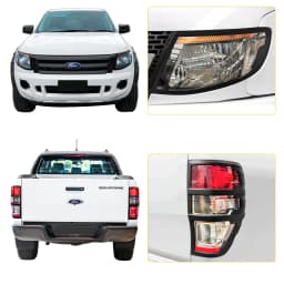 Car Accessories headlight tail lights cover for Ford Ranger T6 2012 2013 2014 Wildtrak XL XLS XLT LIMITED Car Styling