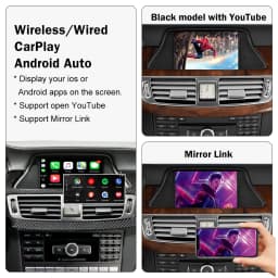 Wireless CarPlay for Mercedes Benz CLS W218 2011-2015 NTG4.5/4.7 with Android Auto Mirror Link AirPlay Bluetooth Siri Voice USB