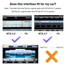 Wireless CarPlay for Mercedes Benz CLS W218 2011-2015 NTG4.5/4.7 with Android Auto Mirror Link AirPlay Bluetooth Siri Voice USB