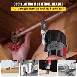 SucceBuy 100PCS Oscillating Saw Blades Quick Release Multitool Blades Kit HCS Tool Blades Cut Cutter for Wood Plastic Metal Nail