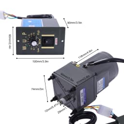20K 1Phase Adjustable Speed Gear Motor Copper w/Speed Governor Infinitely Adjustable Speed 220V 40W