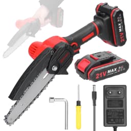 21V 6inch Portable Electric Chainsaw Electric Pruning Saws One-handed Woodworking Tool Garden Orchard Wood Splitting Chainsaw