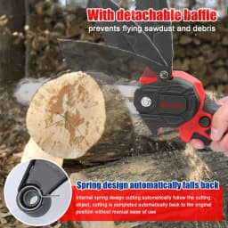 21V 6inch Portable Electric Chainsaw Electric Pruning Saws One-handed Woodworking Tool Garden Orchard Wood Splitting Chainsaw