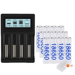 PALO 18650 Battery 3.7V 3200mAh 18650 Lithium Rechargeable Battery 32A High Current Li-ion Batteries for Flashlight