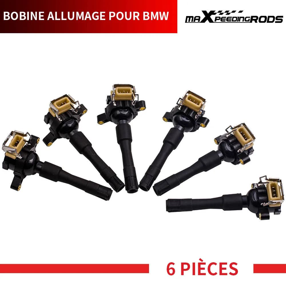 6 Ignition Coils For BMW Z3 E36 X5 E53 728i E38 328i E46 12137599219 12131703228