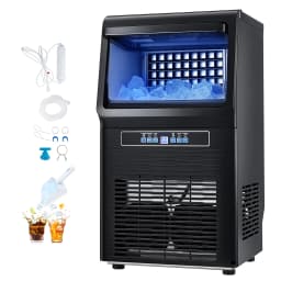 SucceBuy Commercial Ice Maker Machine 36 Ice Cubes in 12-15 Minutes Freestanding Cabinet Ice Maker for Bar Home Restaurant