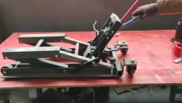 Jack 680kg Lift Mounting Stand Lift Quad Hydraulic Trestle Easels