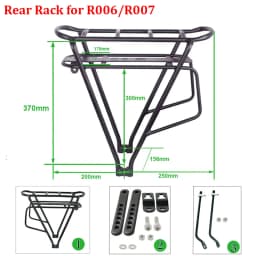 Ebike Battery 36V 18Ah 17.5Ah 13AH 15H Rear Rack Electric Bicycle Battery 18650 27100 Pack for 36V 250W 350W 500W Motor Kit