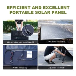 ALLPOWERS 400W / 200W / 140W / 100W / 60W Solar Charger,Portable Waterproof Foldable Solar Panel for Camping RV Garden Roof