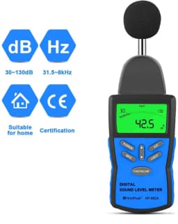 Digital Sound Level Meter HoldPeak HP-882A LCD Noise Measuring Instrument Portable Noise Tester Decibel