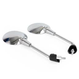 Artudatech Left & Right Rearview Mirror Chrome For Vespa Primavera 50 125 150 2014-2022