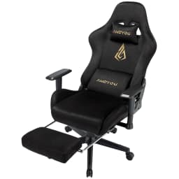 Andyou Gaming Chair, Computer Chair with Footrest, Headrest, Lumbar Support, Height Adjustable Ergonomic PC Chair