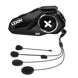 Lexin G1 Motorcycle Bluetooth Headsets for Helmet, Voice Assistance, Music, IP67 Waterproof, High Definition Speakers