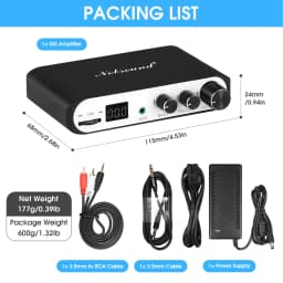 Nobsound M3 Mini Bluetooth 5.0 Digital Amplifier Home/Car/Marine Speaker Amp TPA3116 Class D Bass Amplifier USB Player 50W×2