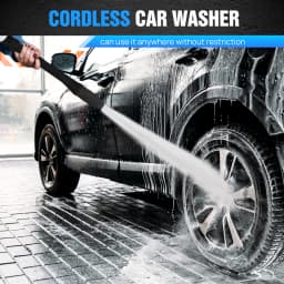 Cordless Power Washer Portable Pressure Washer High Pressure Cleaner Jet Car Washer Gun Washing with 1.5Ah Battery and Charger