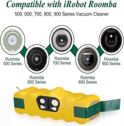 For iRobot Roomba 500 Battery 14.4V 5.0Ah Replacement For Roomba Vacuum Cleaner 500 600 700 800 Series Rechargeable Battery