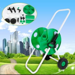 Moving Assistant Water Pipe Frame Watering Flower Winding Lightweight Hose Reel Shaft Tray for Gardens and Farms