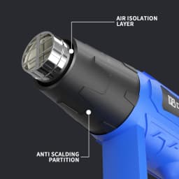 Heat Gun Hot Air Gun Variable Temperature For DIY, Stripping Paint, Shrinking PVC Drying Crafts & Wrap Paint,3 Nozzles, 2000W