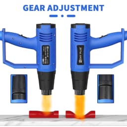 Heat Gun Hot Air Gun Variable Temperature For DIY, Stripping Paint, Shrinking PVC Drying Crafts & Wrap Paint,3 Nozzles, 2000W